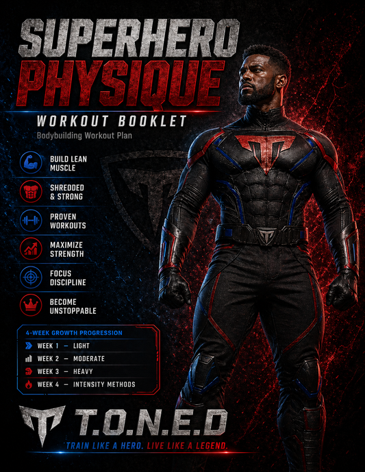 T.O.N.E.D SUPERHERO PHYSIQUE WORKOUT PLAN